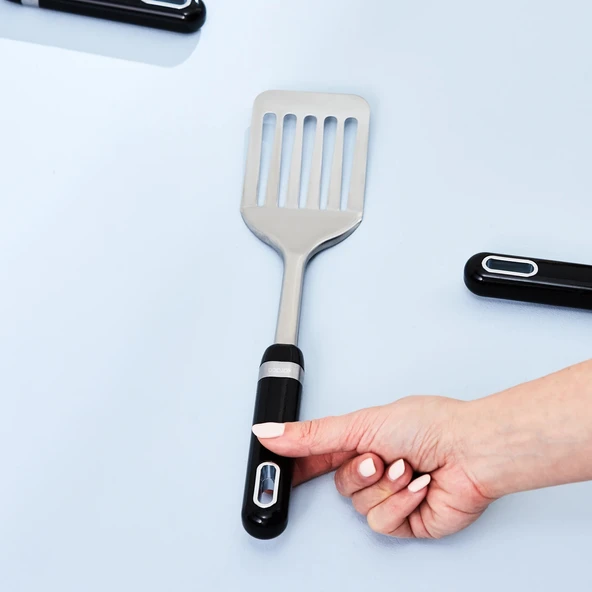 Karaca Mastermaid Oluklu Spatula Siyah - Resim 2