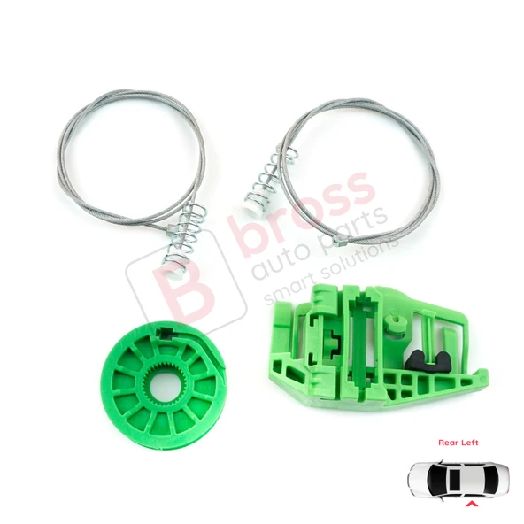 BMW 3 Serisi E90 E91 2004-2012 4/5 Kapı 51357140589 İçin Elektrikli Arka Sol Cam Kriko Tamir Seti ürün görseli 1