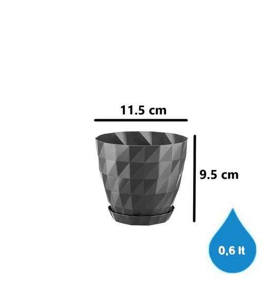 Omnipazar SO-KRT1 Dekoratif Kristal Saksı Takımı 0.6 Litre No 1 - Resim 2