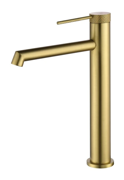 FONTANA YÜKSEK LAVABO BATARYASI (FIRÇALANMIŞ ALTIN) ürün görseli 1