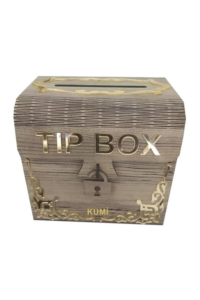 SLY-- Ahşap Aynalı Pleksili Tip Box Kumbara Ve Bahşiş Kutusu Tipbox ürün görseli 1