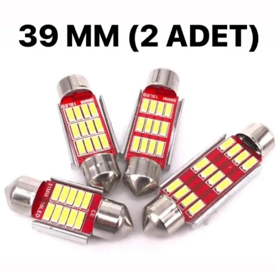 Sofit Led Canbus C5w Tavan Plaka Ampül 39 mm 2 Adet ürün görseli 1