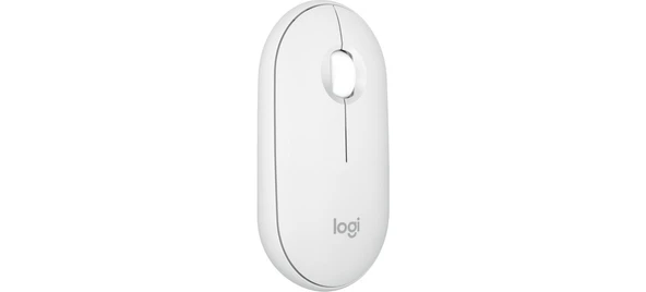 Logitech M350s Pebble 2 Bluetooth Kablosuz Sessiz Kompakt Mouse - Beyaz ürün görseli 1