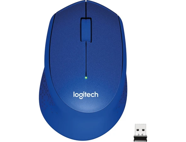 Logitech M330 Sessiz Kablosuz Optik Mouse - Mavi ürün görseli 1