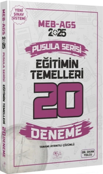 2025 MEB AGS Eğitimin Temelleri 20 Deneme CBA Yayınları ürün görseli 1