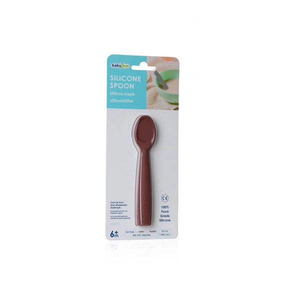 Babyjem Silikon Kaşık 759 Mocha - Resim 6