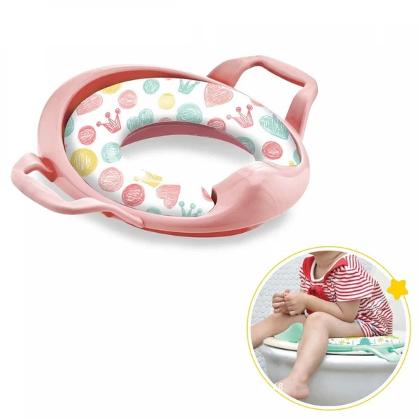 Babyjem Mega Klozet Adaptörü 064 Soft Pembe ürün görseli 1