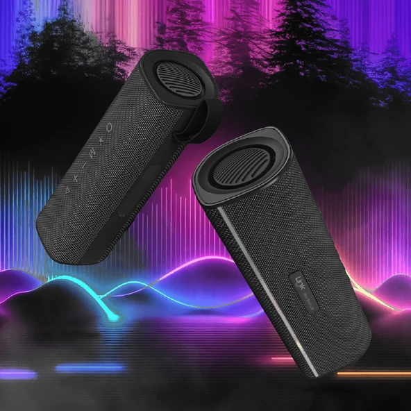LinkTech R127 Premium IPX5 RGB Bluetooth Hoparlör - Resim 3