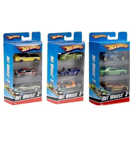 Hot Wheels 3' Li Araba Seti - Mavi Su Dünyası ürün görseli 1