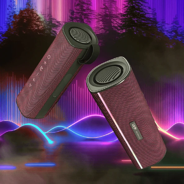 LinkTech R127 Premium IPX5 RGB Bluetooth Hoparlör - Resim 9