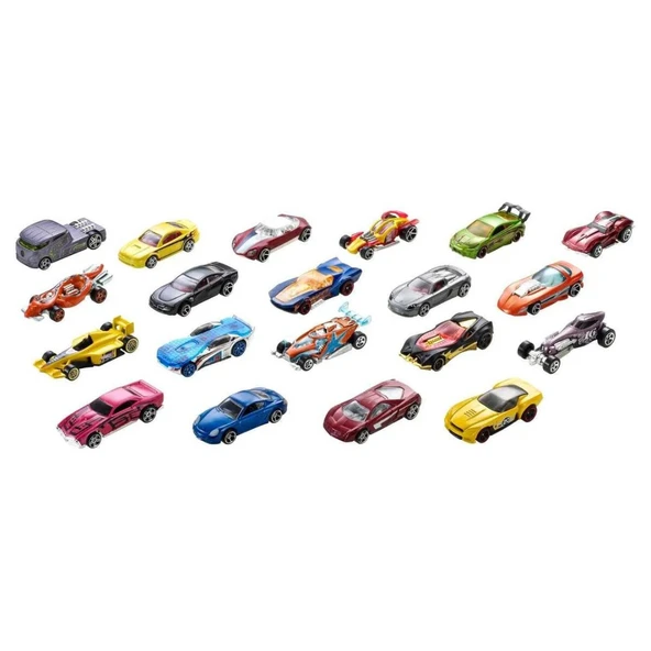 PTTAVM: Hot Wheels 20' Li Araba Seti - Mavi Su Dünyası