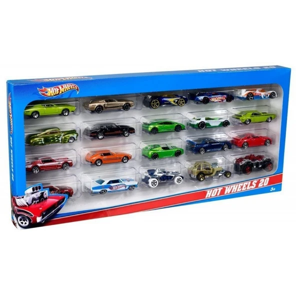 PTTAVM: Hot Wheels 20' Li Araba Seti - Mavi Su Dünyası