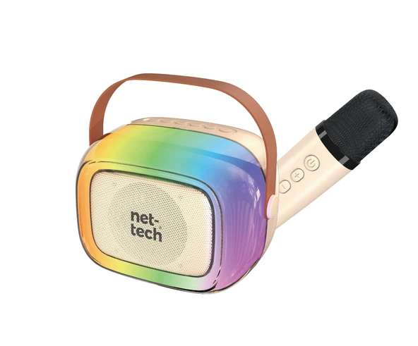Nettech NT-BTS08 Rgb Karaoke Box Kablosuz Hoparlör - Speaker (Bej) ürün görseli 1