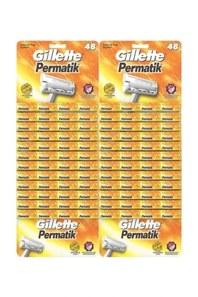 Permatik  Gillette Banyo Kartela 48'li X2 Adet ürün görseli 1