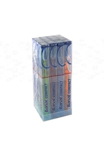 Banat  Compact Diş Fırçası Orta X 12 Adet ürün görseli 1