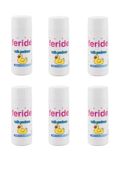Feride  Talk Pudrası 6 Adet Bebek Pudrası Pişik Pudrası Asker Pudrası ürün görseli 1