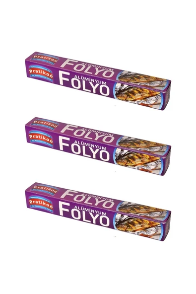 Pratikon  Eko Alüminyum Folyo 3 Mt X 3 Adet ürün görseli 1