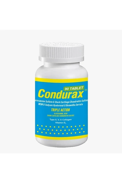 Chondurax Condurax Glukozamin Kondroitin Msm Tip 2-5-10 Kolajen Içeren 90 Tablet ürün görseli 1