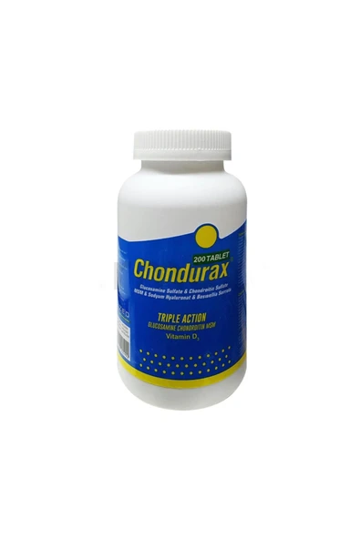 Chondurax Glukozamin Triple Action D3 Vitamin 200 Tablet Eklem Kas Ağrılarına Etkili ürün görseli 1