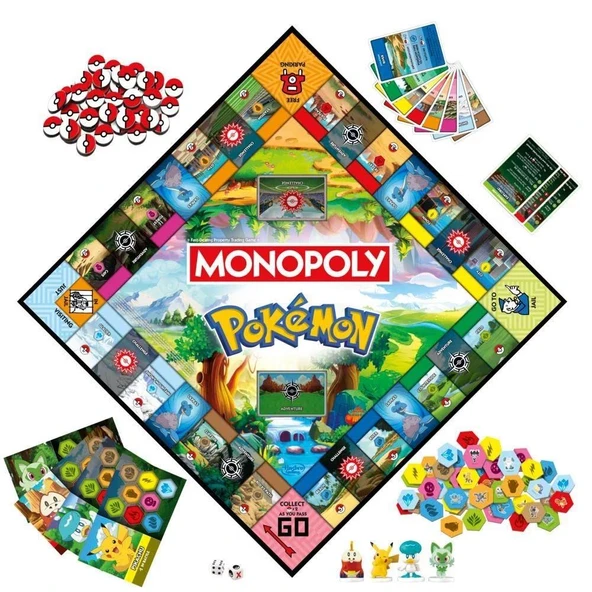 Orjinal Monopoly Pokemon İngilizce Monopoly - Resim 7