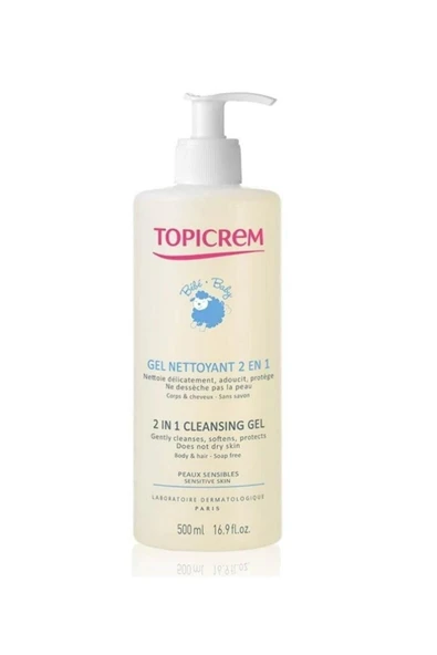 Topicrem Baby 2 In 1 Cleansing Gel Bebek Şampuanı 500 ml ürün görseli 1