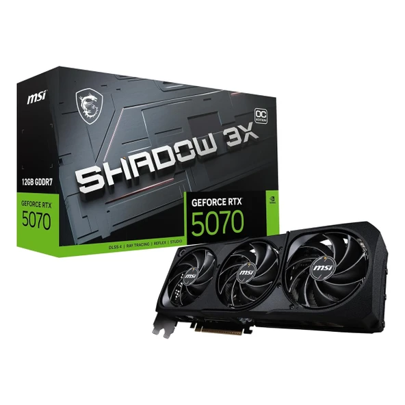 MSI Shadow 3X GeForce RTX 5070 OC 12GB GDDR7 192Bit HDMI/DP Ekran Kartı ürün görseli 1