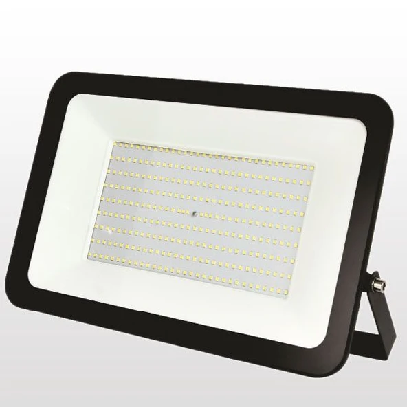Slim Kasa LED Dış Mekan 200W Siyah Projektör 6500K 14200LM Yüksek Verimli Beyaz Işık ürün görseli 1