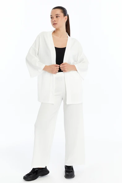 Kadın Kimono Pantolon Takım - Resim 9