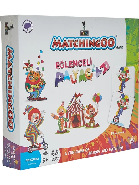 Matchingoo Memory Game Hafıza Oyunu Eğlenceli Palyaço ürün görseli 1