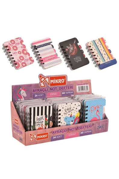 MİKRO NOT DEFTERİ AYRAÇLI NOT DEFTER NT-03 ürün görseli 1