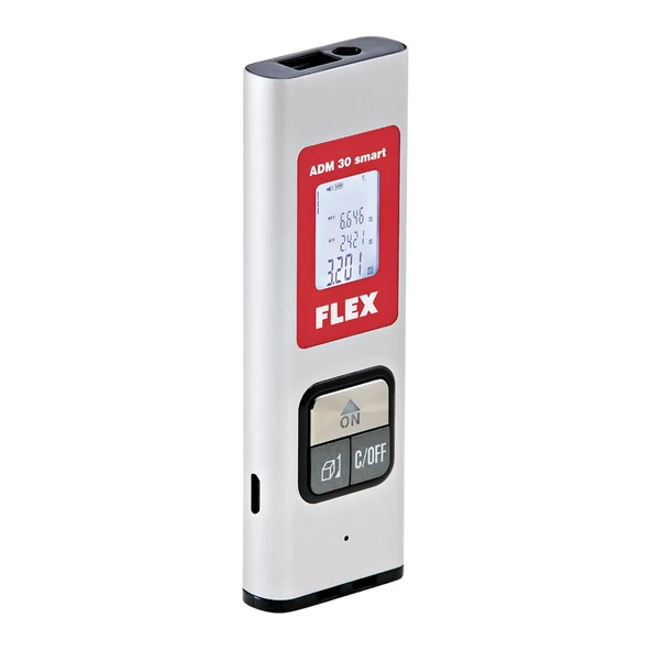 Flex ADM30 Cep Tipi 30m Lazerli Mesafe Ölçer ürün görseli 1