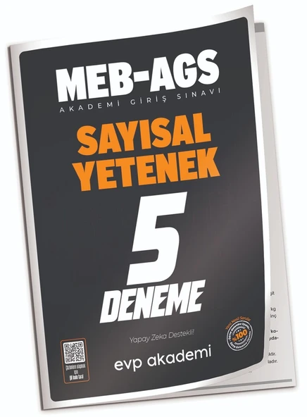 EVP Akademi 2025 MEB-AGS Sayısal Yetenek 5 Deneme Çözümlü EVP Akademi ürün görseli 1