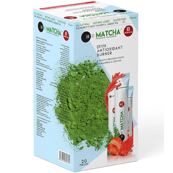 BİLGE İLAÇ MATCHA PREMİUM JAPANESE ÇİLEK AROMALI MATCHA ÇAYI ürün görseli 1