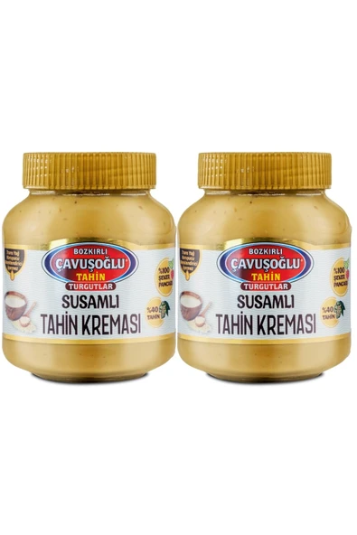 Bozkırlı Çavuşoğlu Çavuşoğlu Susamlı Tahin Kreması 330 gr x 2 Adet ürün görseli 1