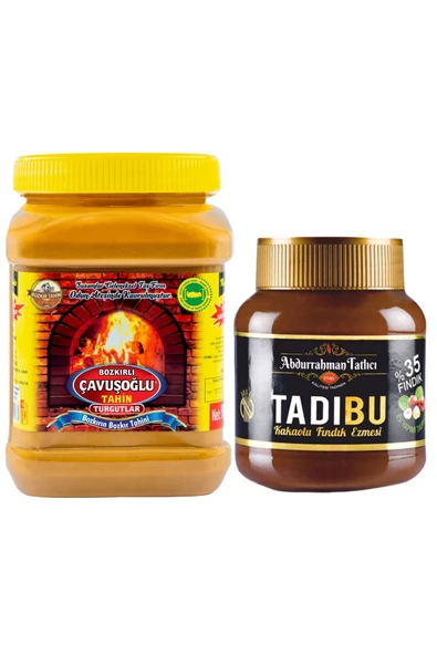 Abdurrahman Tatlıcı Tadıbu 330g + Odun Ateşinde Kepeksiz Bozkır Tahini 930g ürün görseli 1