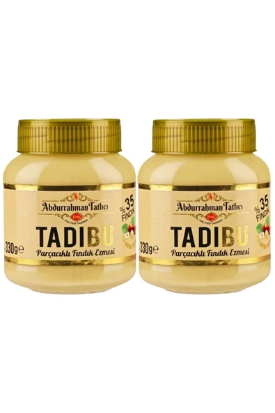 Abdurrahman Tatlıcı Abdurrahman Tatlıcı Tadıbu Parçacıklı Fındık Ezmesi 330 gr 2 li ürün görseli 1