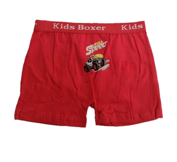 12 li Paket Sedef Yıldız Erkek Çocuk Likralı Boxer 1089 ürün görseli 1