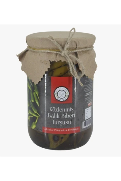 REÇEL DİYARİ Közlenmiş Balık Biberi Turşusu 660 Gr ürün görseli 1