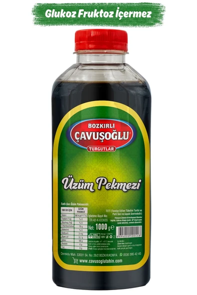Bozkırlı Çavuşoğlu Üzüm Pekmezi 1000 g ürün görseli 1