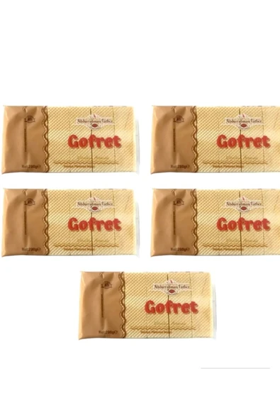 Abdurrahman Tatlıcı Tadıbu- Vanilyalı Geleneksel Gofret (200 GR X 5 ADET) ürün görseli 1