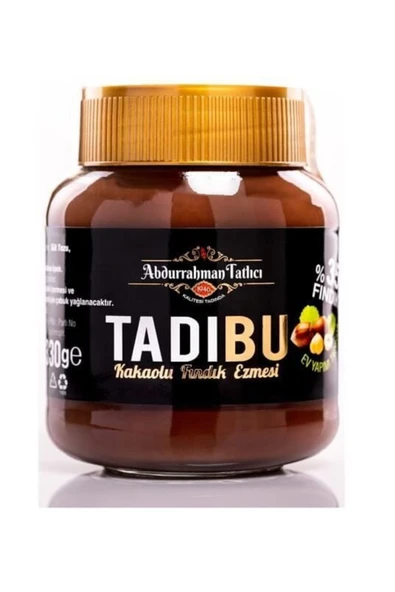 Abdurrahman Tatlıcı Tadıbu Kakaolu Fındık Ezmesi 3 X 330 Gr ürün görseli 1