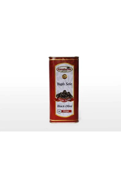 Karabacak Zeytin Karabacak Mega Yağlı Sele Zeytin 1 Kg Teneke Kutu ürün görseli 1