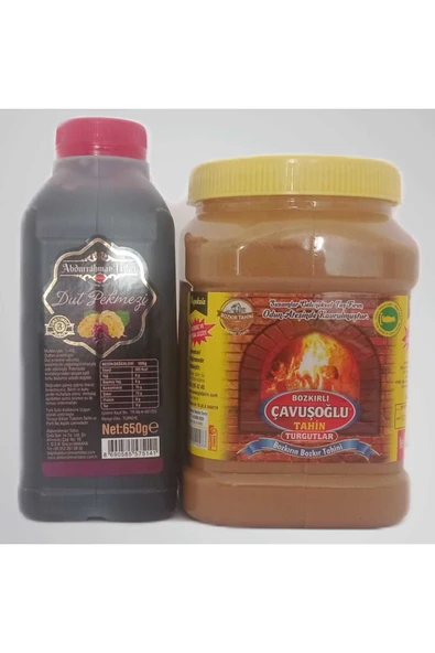 peynel Abdurrahman Tatlıcı Dut Pekmezi 650g Çavuşoğlu Tahin 930g ürün görseli 1