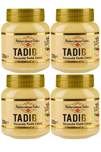 Abdurrahman Tatlıcı Abdurrahman Tatlıcı Tadıbu Parçacıklı Fındık Ezmesi 330 gr x 4 Adet ürün görseli 1