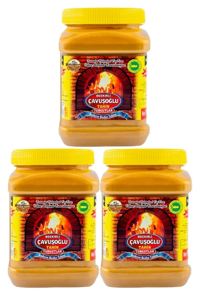 Bozkırlı Çavuşoğlu Odun Ateşinde Bozkır Tahini Kepeksiz 3 Lü Paket ürün görseli 1