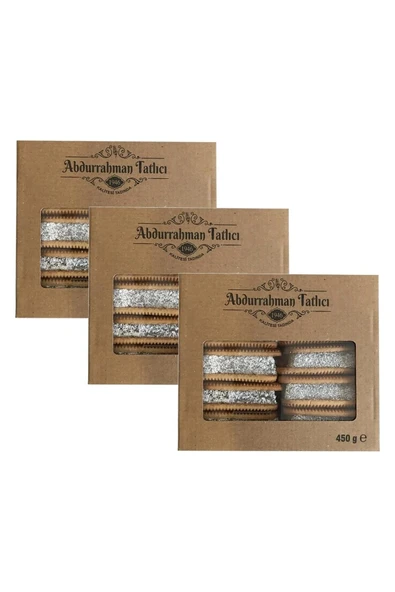 Abdurrahman Tatlıcı Bisküvili Lokum 450 gr x 3 Adet ürün görseli 1