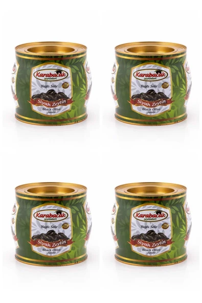 Karabacak Zeytin KARABACAK JUMBO XS BOY YAĞLI SELE SİYAH ZEYTİN 2 KG TENEKE KUTU ürün görseli 1