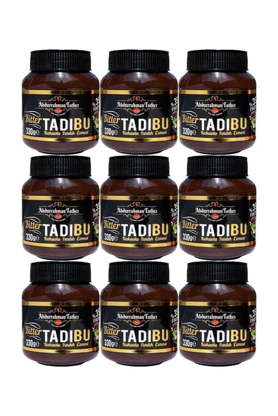 Abdurrahman Tatlıcı Tadıbu Bitter Kakaolu Fındık Ezmesi 330 gr X 9 Adet ürün görseli 1
