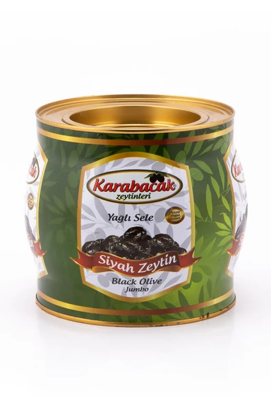 Karabacak Zeytin Karabacak Siyah Zeytin Jumbo Boy 2 Kğ Teneke ürün görseli 1