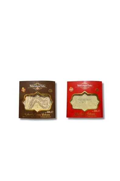 Abdurrahman Tatlıcı Sade Tahin Helvası & Kakaolu Tahin Helvası 300 gr ürün görseli 1